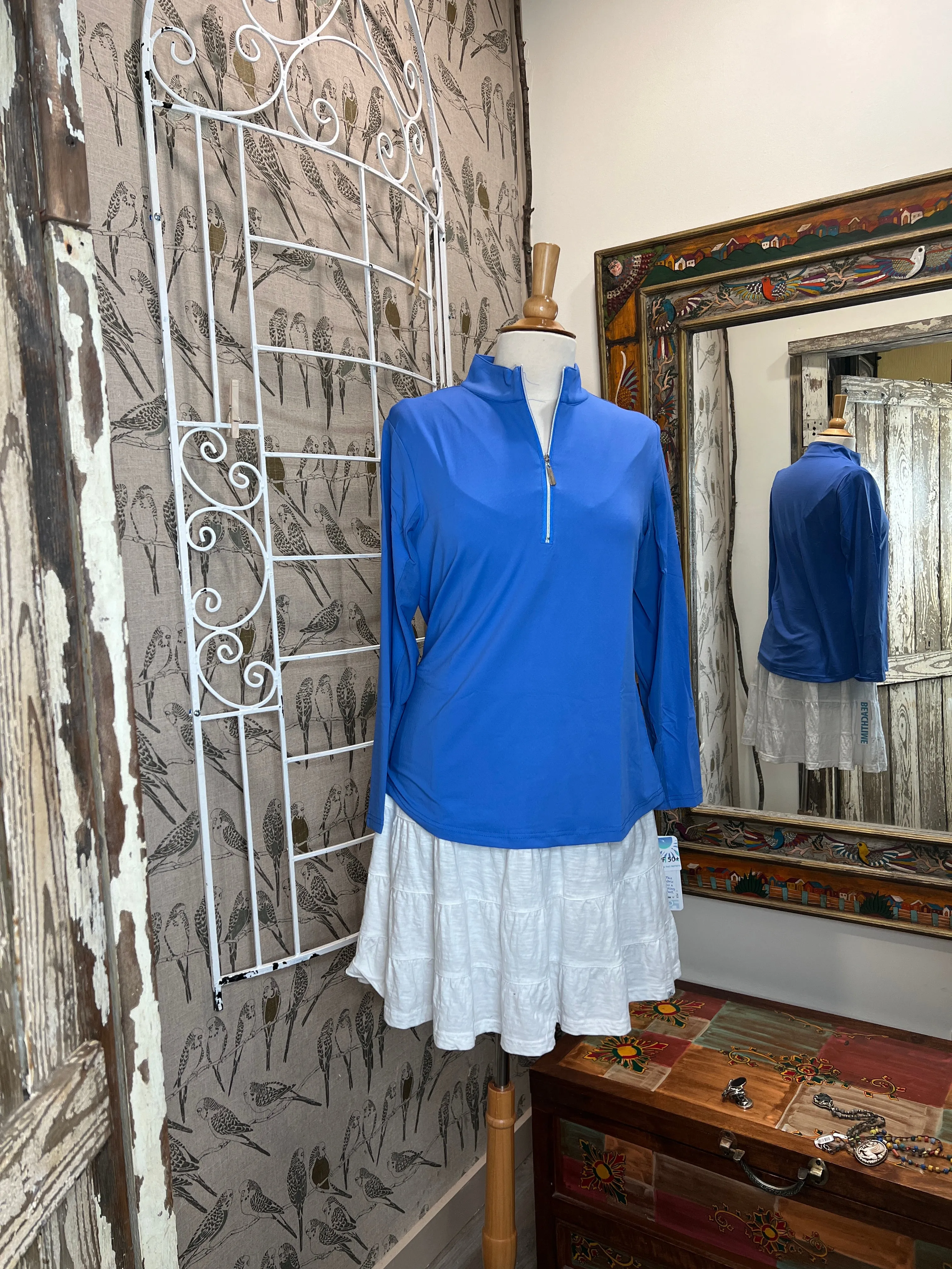 Beachtime High Neck Zip Pullover SPF0632S