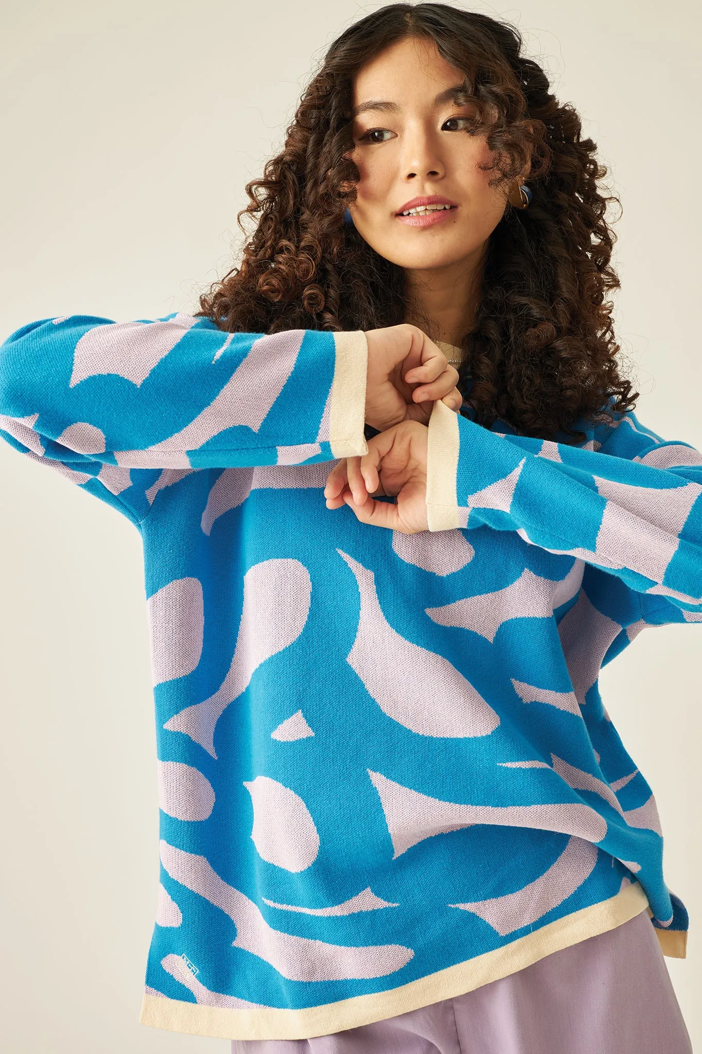 BRAZEN Pullover in Cool Azure