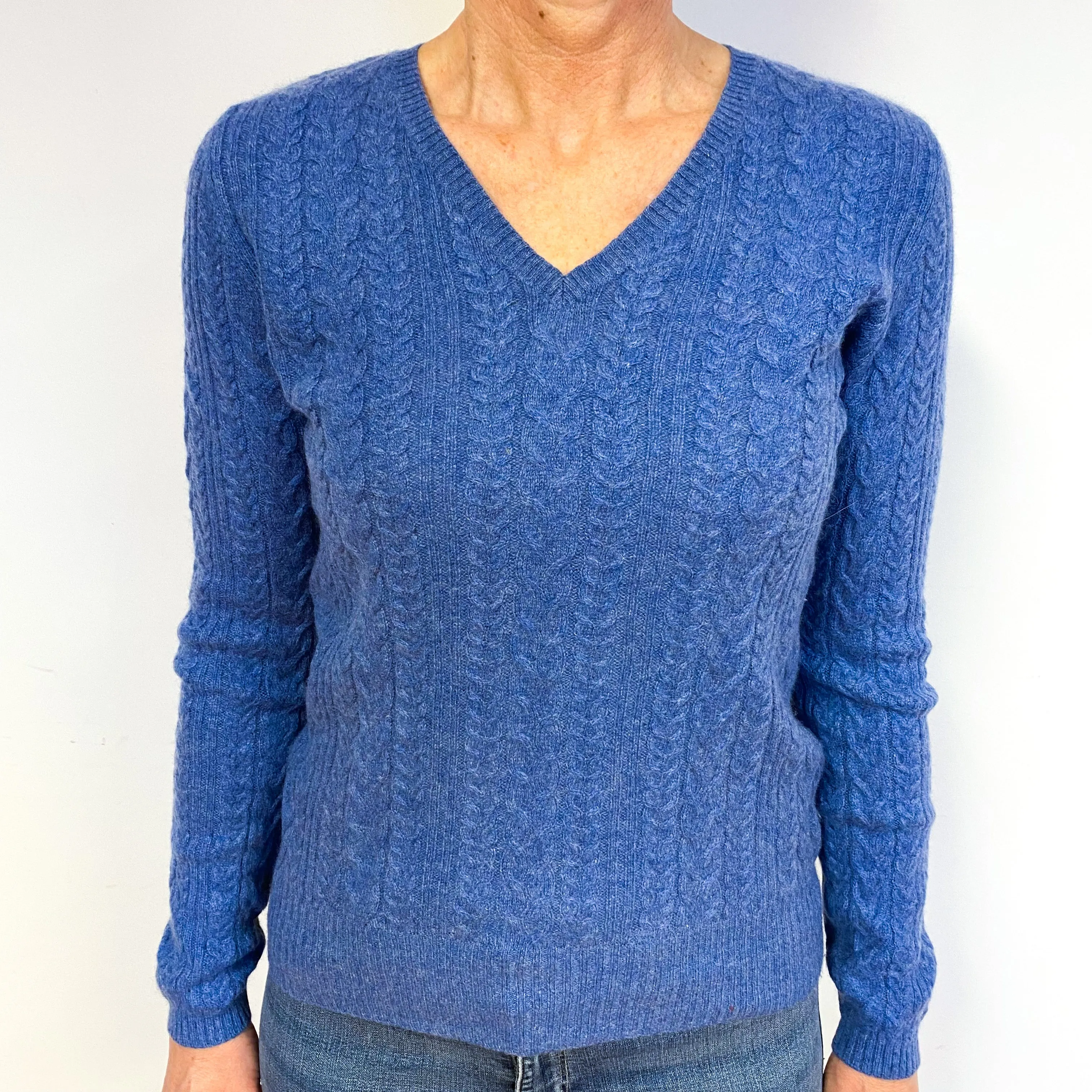 Cashmere V-Neck Jumper Medium