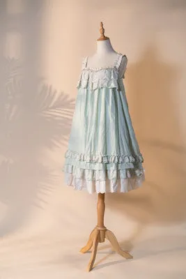 Fantastic Wind~Lazy Holidays~Kawaii Lace Lolita Nightdress Set