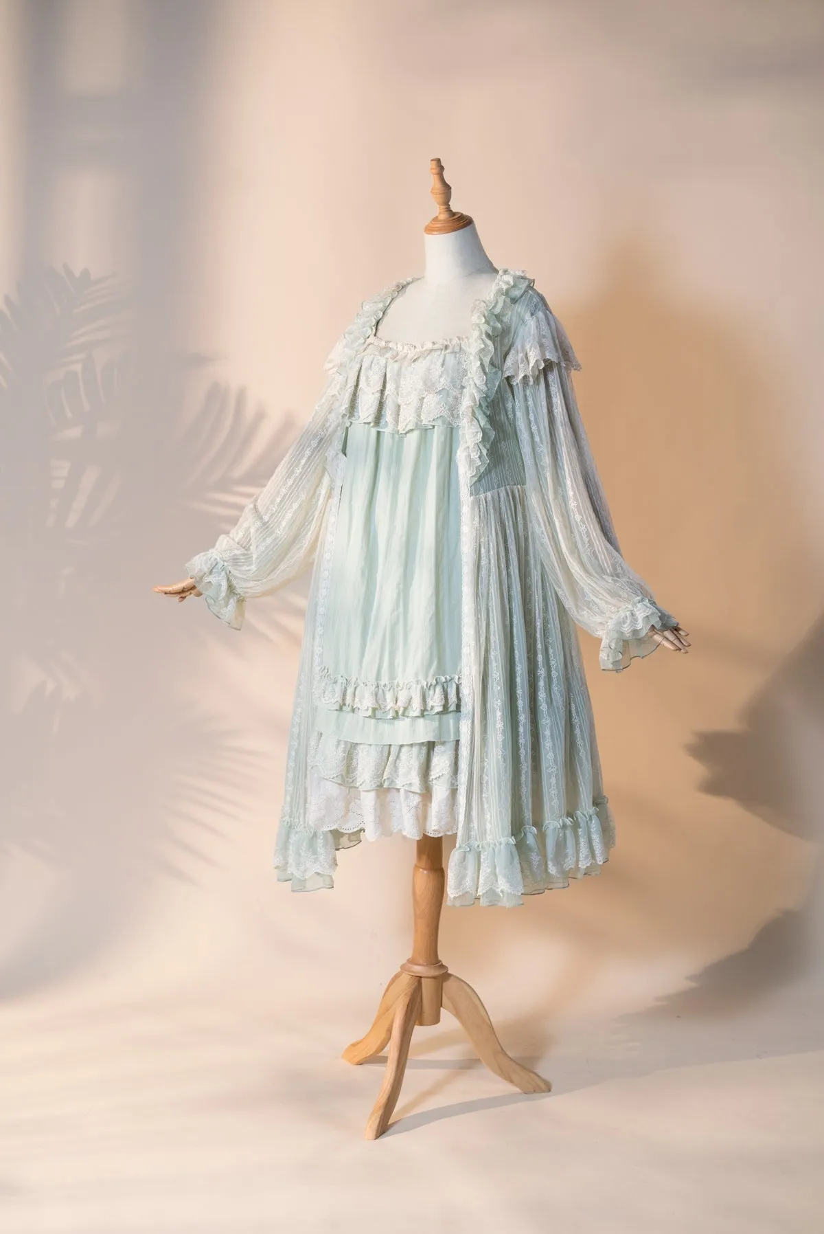 Fantastic Wind~Lazy Holidays~Kawaii Lace Lolita Nightdress Set