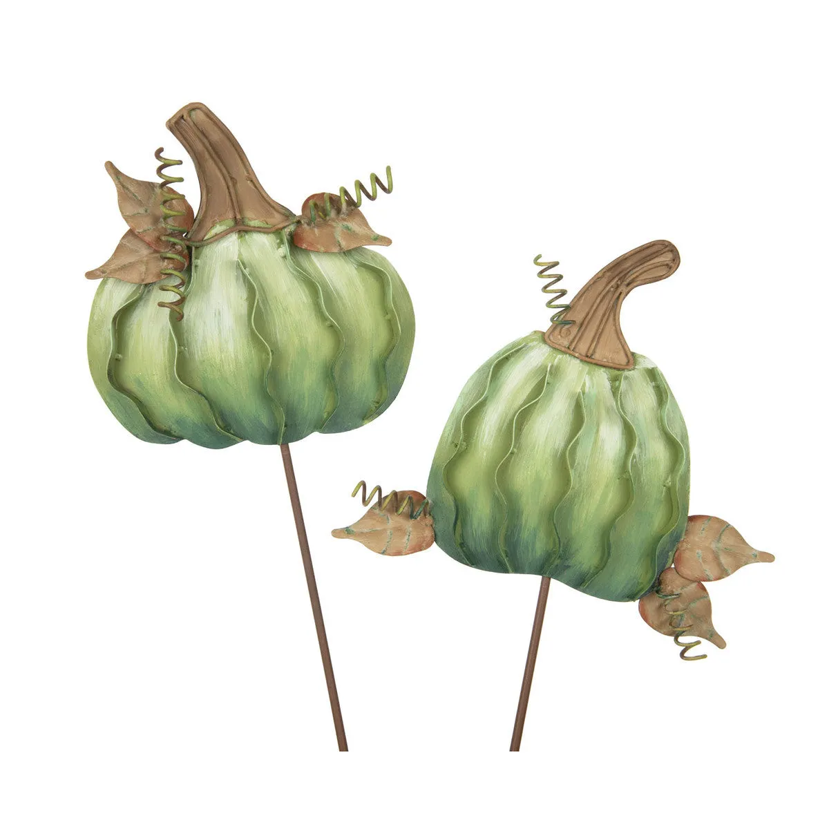 Green Mini Pumpkin Stake