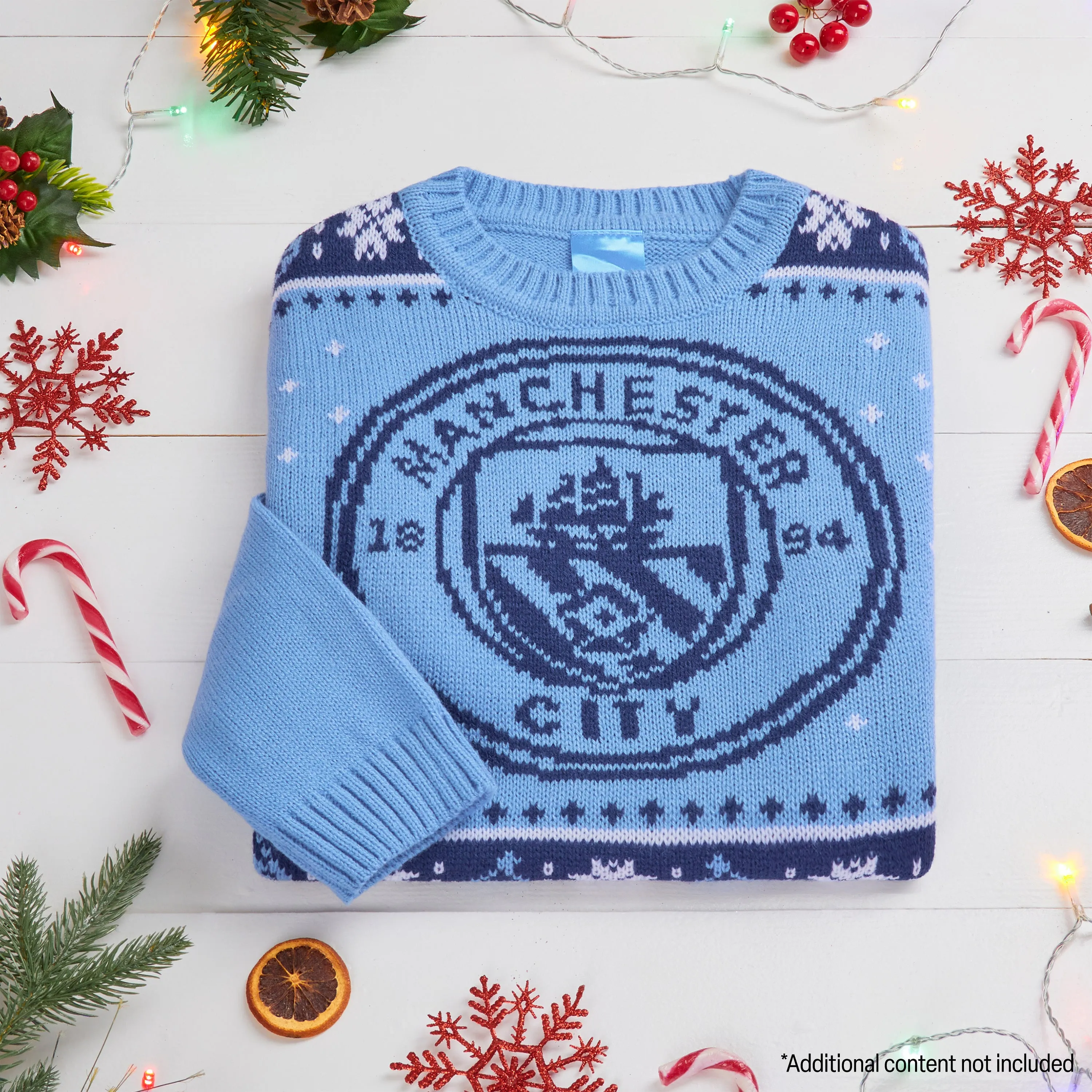 Manchester City FC Christmas Jumper Kids & Teenagers