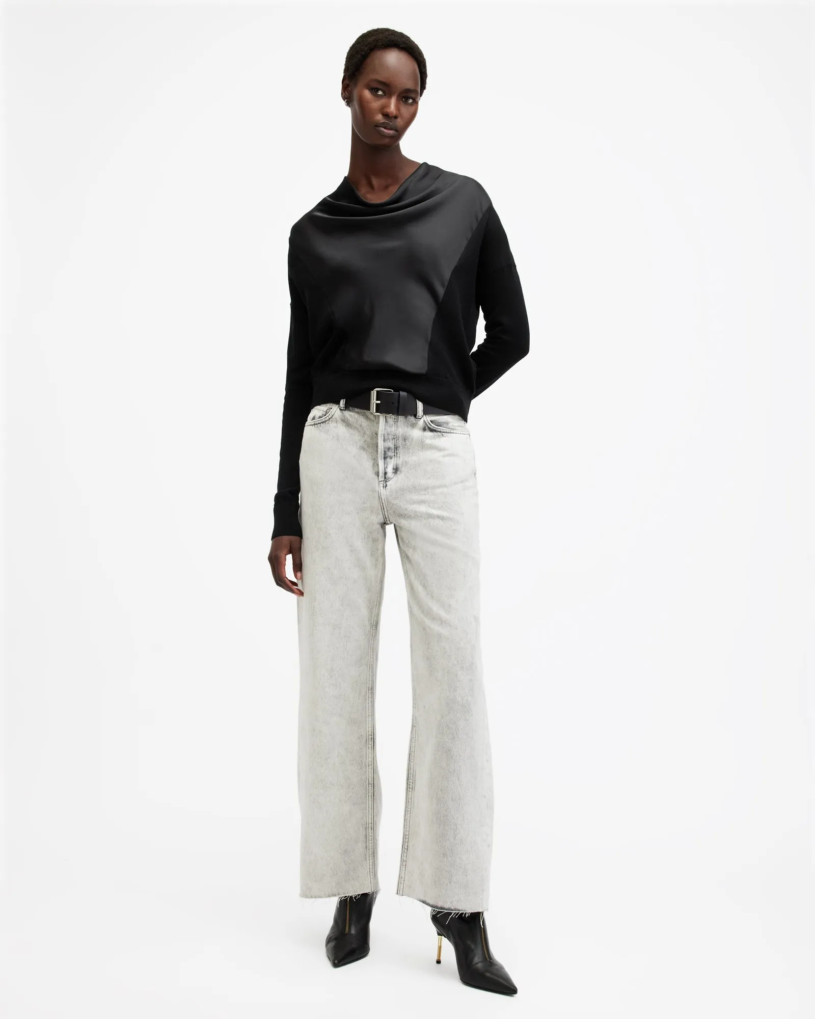 Myra Cowl Neck Merino Wool Jumper