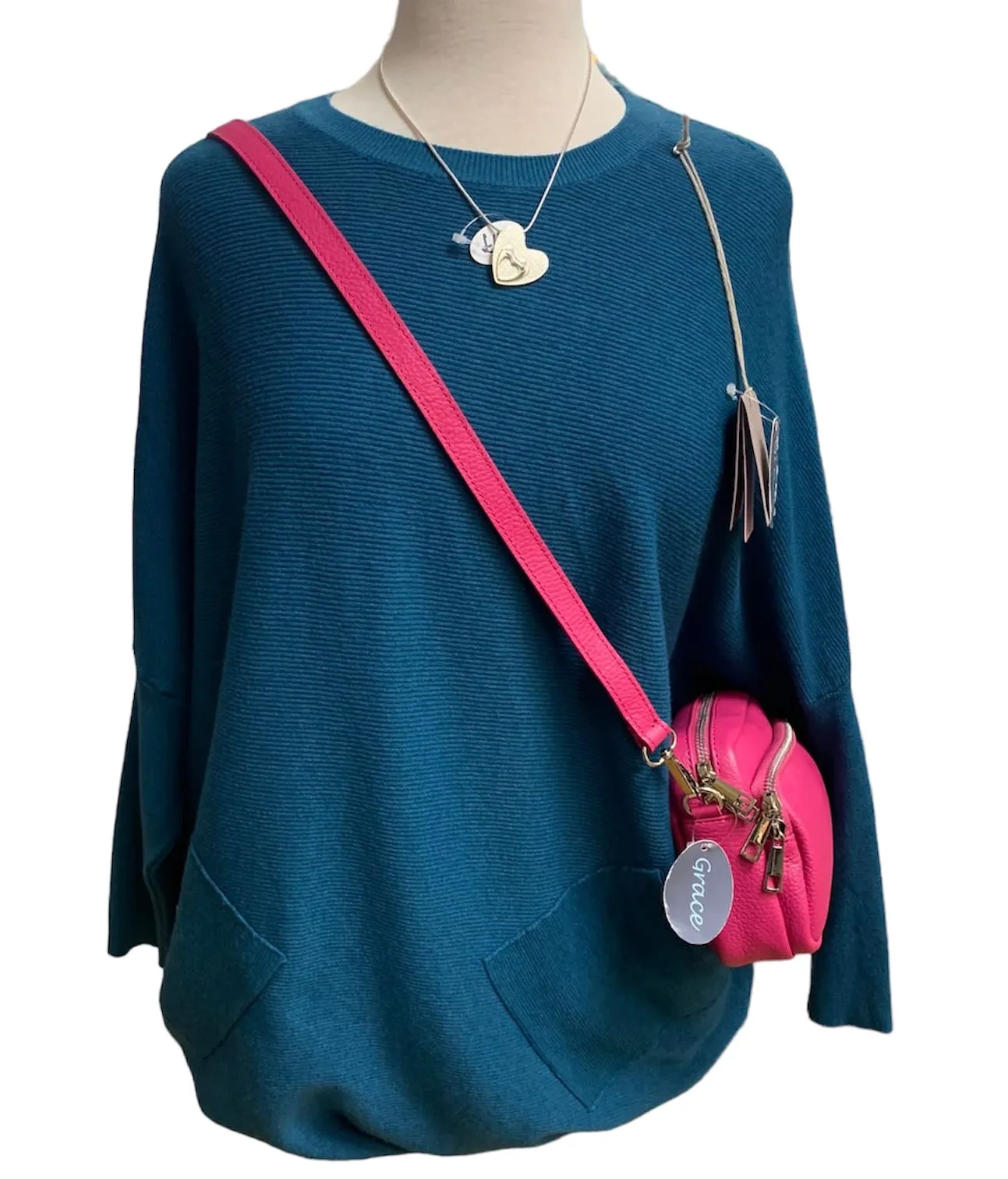 ‘Plait back’ oversized jumper