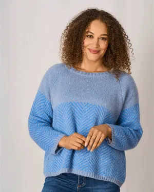 Shelley Mohair Jumper - Blue/Cobalt