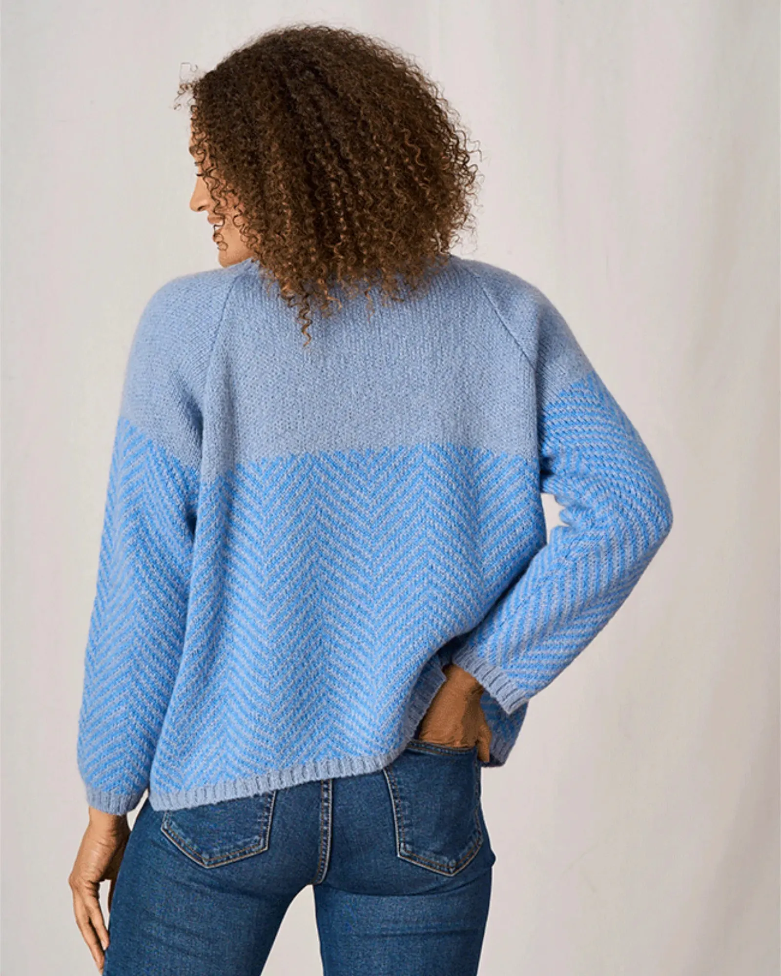 Shelley Mohair Jumper - Blue/Cobalt