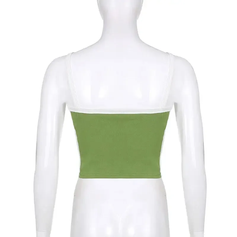Sleeveless Knitted Crop Top