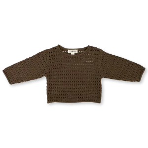 Summer Open Knit Pull Over - Mud