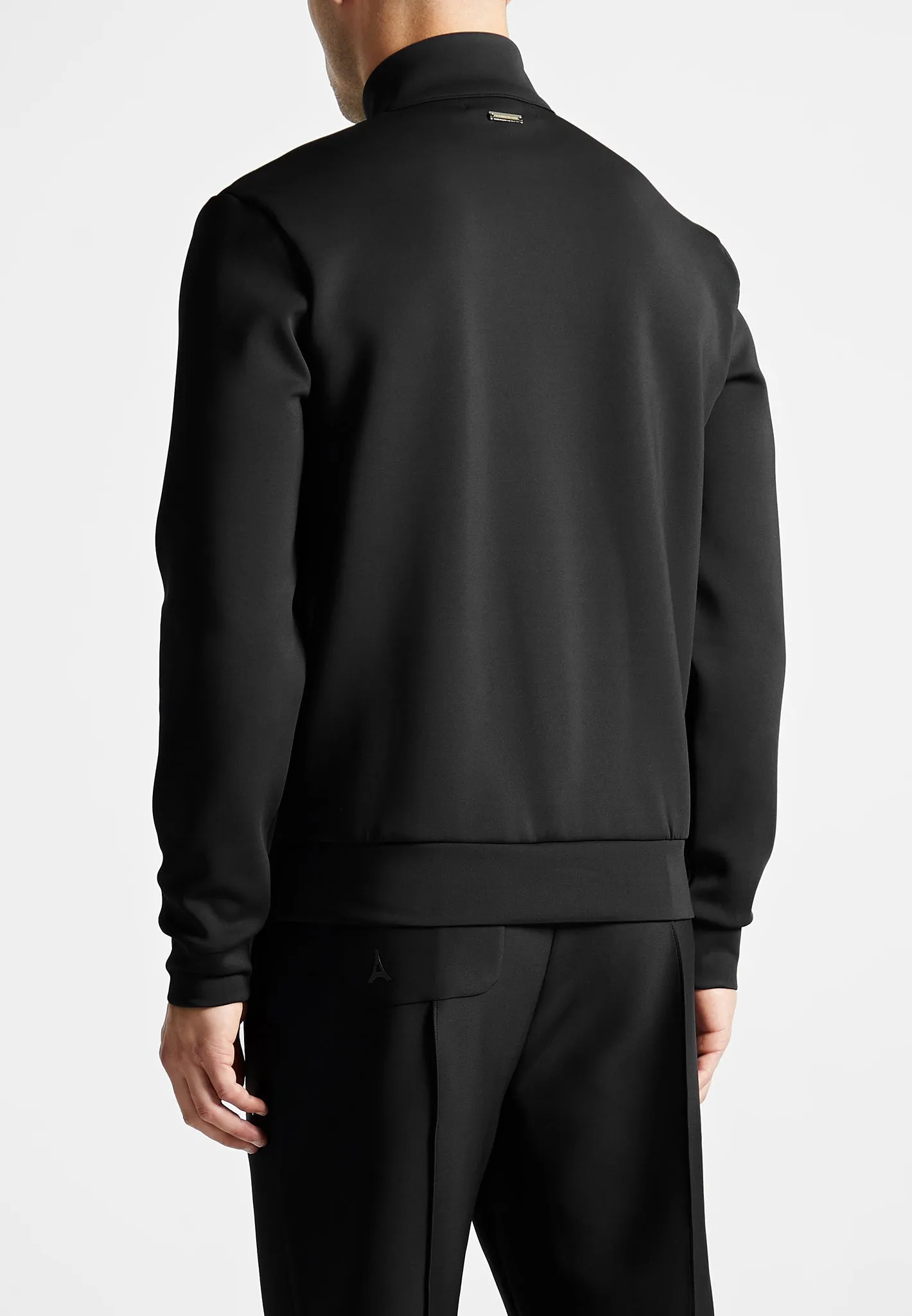 Éternel Neoprene High Neck Zip Jumper - Black