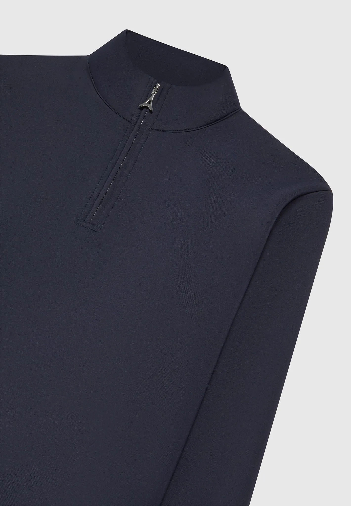 Éternel Neoprene High Neck Zip Jumper - Navy