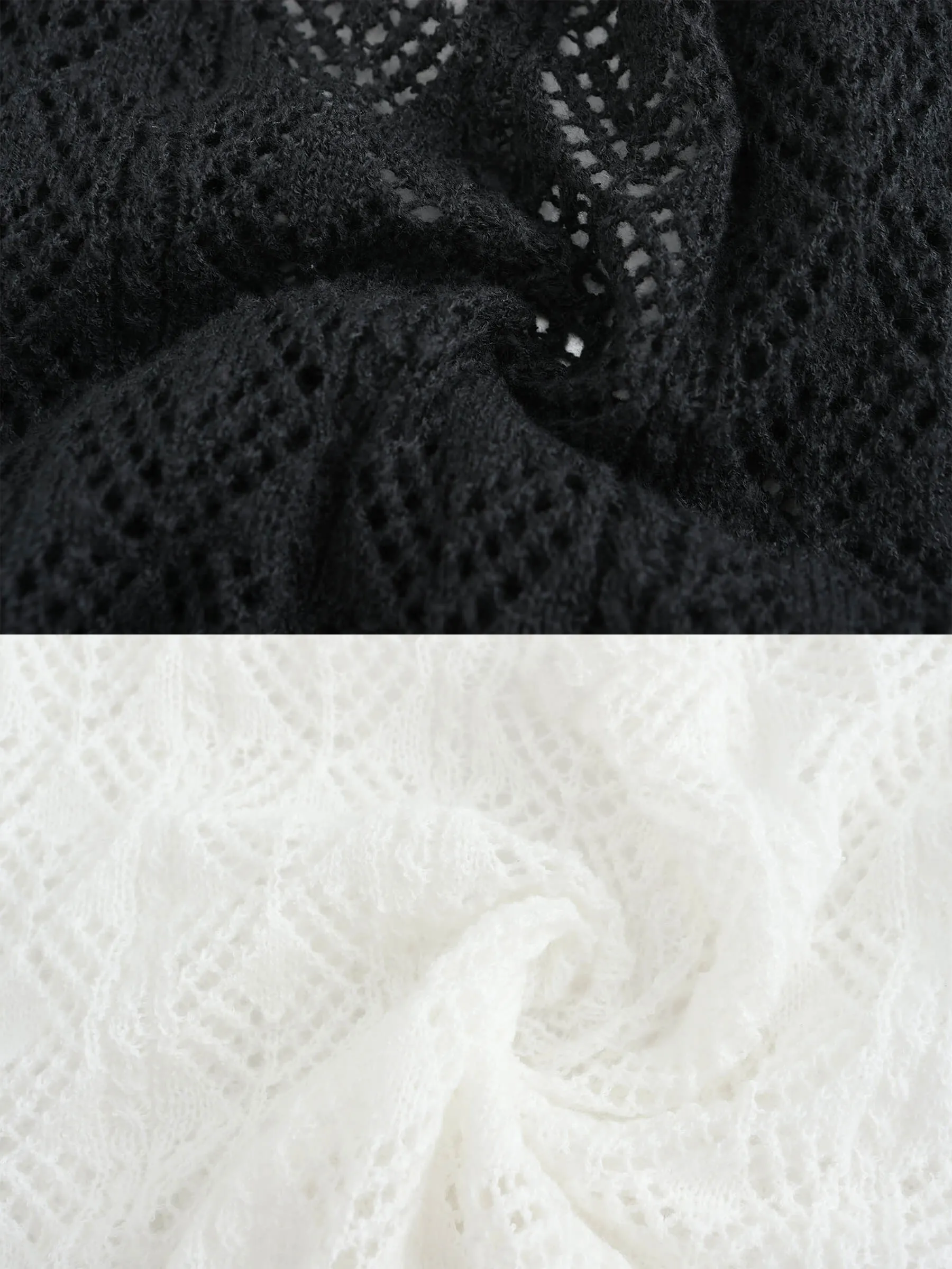 Thin Knit V-Neck Drawstring Top